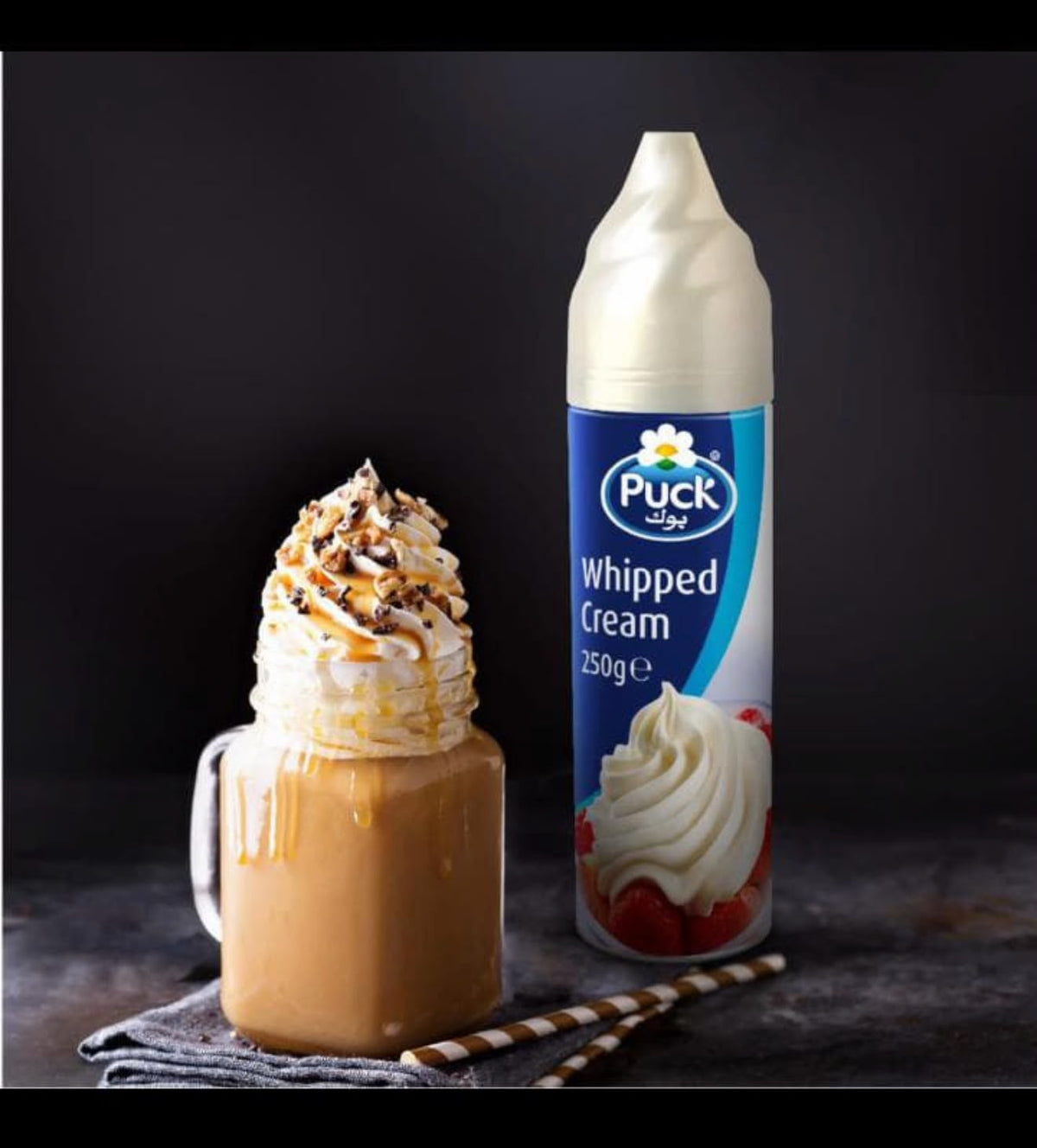 PUCK WHIPPING CREAM SPRAY 12X250ML