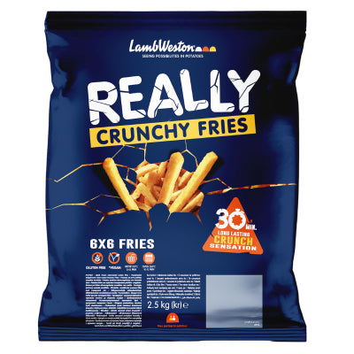 LW REALLY Crunchy 6x6 - 2.5KG X 4PCS - Frozen