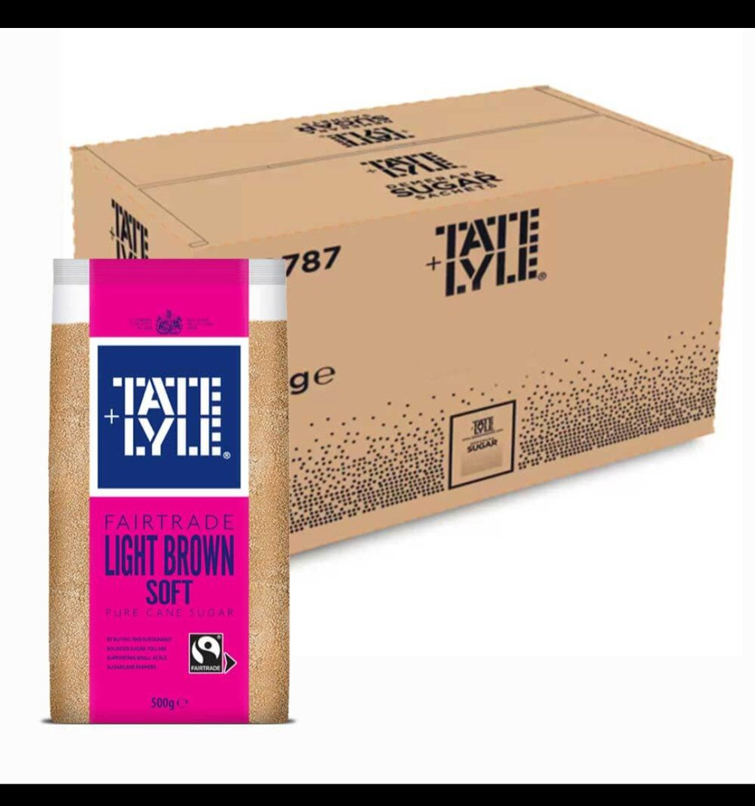 Tate & Lyle Light Brown Sugar, 500GX10 PKT
