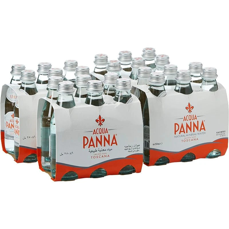 Acqua Panna Still Drinking Water Glass 24 x 250 ml