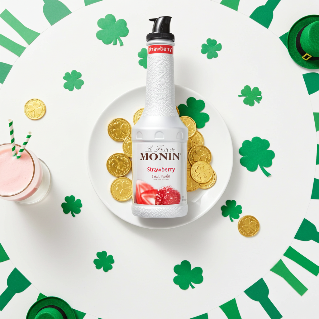 Monin Strawberry Fruit Mix Puree - 1LTR